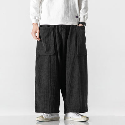 Pantalones Pana Rectos Anchos Holgados para Hombre - Image 7