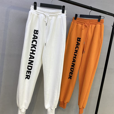 Pantalones Casuales con Estampado de Letras y Cordón Ajustable - Image 2