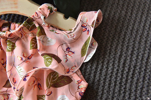 Vestido Niña Verano Coreano Cuello Volante Bohemio - Image 6