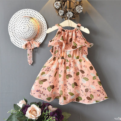 Vestido Niña Verano Coreano Cuello Volante Bohemio - Image 7