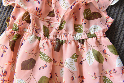 Vestido Niña Verano Coreano Cuello Volante Bohemio - Image 11