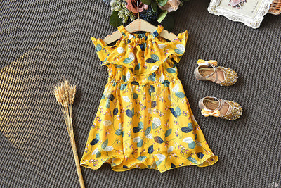 Vestido Niña Verano Coreano Cuello Volante Bohemio - Image 16