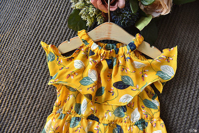Vestido Niña Verano Coreano Cuello Volante Bohemio - Image 5
