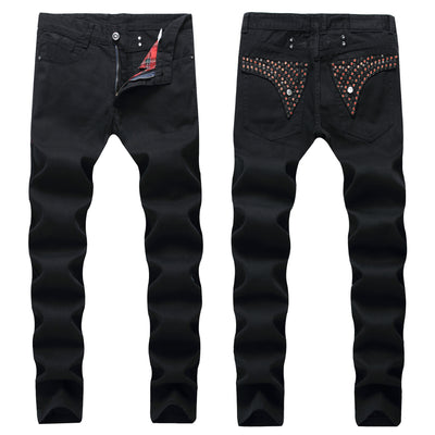 Jeans Slim Fit Negro Clásico para Hombre - Corte Recto Moderno - Image 10