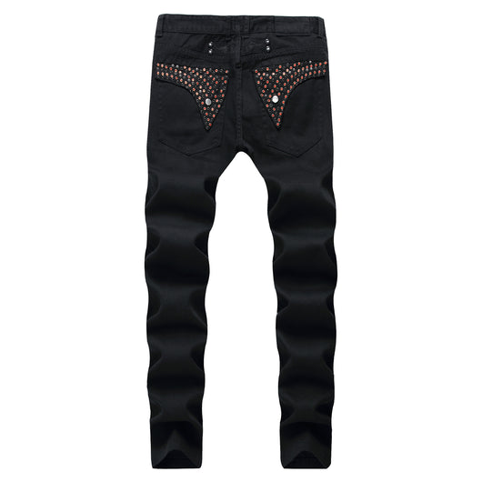Jeans Slim Fit Negro Clásico para Hombre - Corte Recto Moderno - Image 11