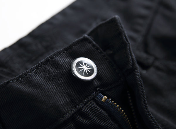 Jeans Slim Fit Negro Clásico para Hombre - Corte Recto Moderno