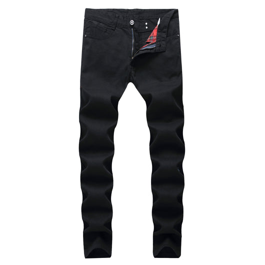 Jeans Slim Fit Negro Clásico para Hombre - Corte Recto Moderno - Image 5