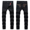 Men's Classic Black Slim Fit Jeans - Modern Straight Cut