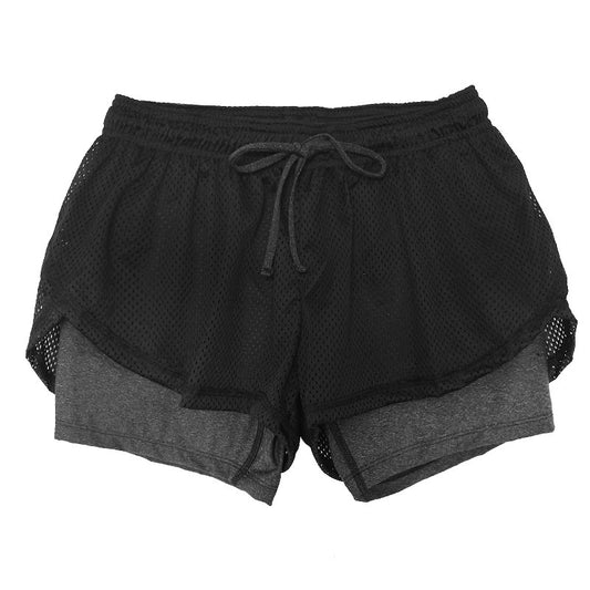 Shorts de Entrenamiento Deportivo Dos Piezas con Malla Secado Rápido - Image 2
