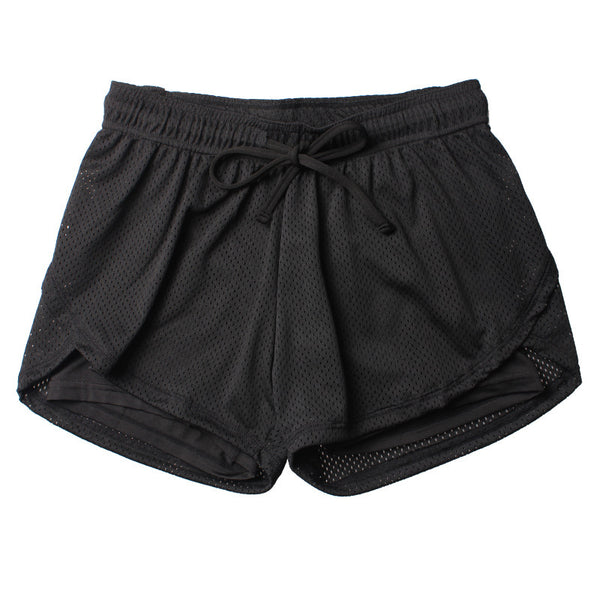 Shorts de Entrenamiento Deportivo Dos Piezas con Malla Secado Rápido