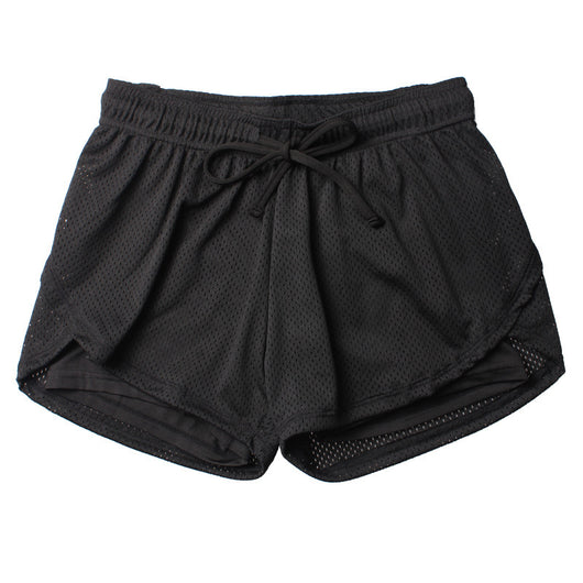 Shorts de Entrenamiento Deportivo Dos Piezas con Malla Secado Rápido