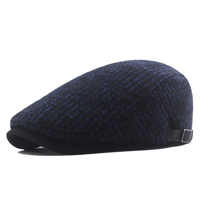 Boina Tejida de Color Liso para Hombre - Invierno Acolchada - Image 6