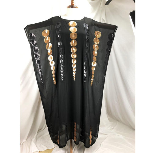 Vestido Africano Elegante de Dos Piezas en Chifón con Mangas Largas - Image 8