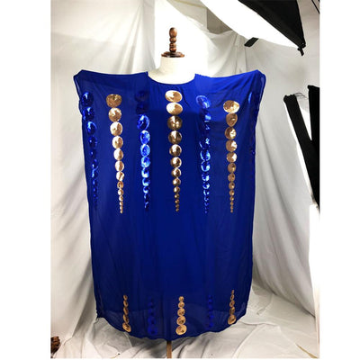 Vestido Africano Elegante de Dos Piezas en Chifón con Mangas Largas - Image 12
