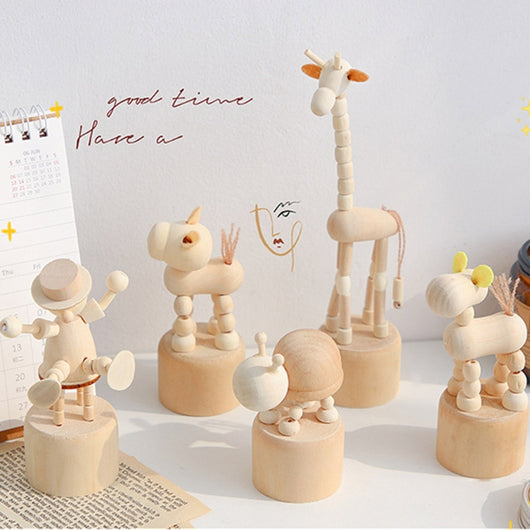 Adornos Decorativos de Madera con Animales - Decoración Infantil y Comercial