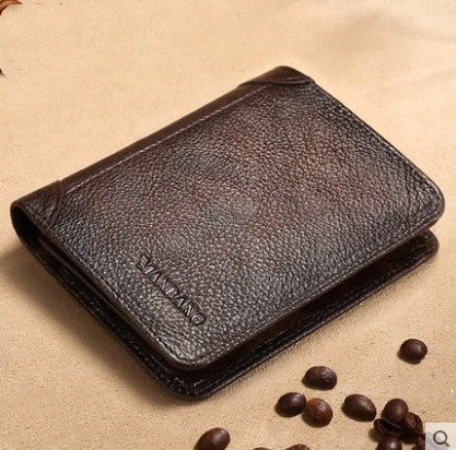 Billetera Multifuncional de Cuero para Hombre