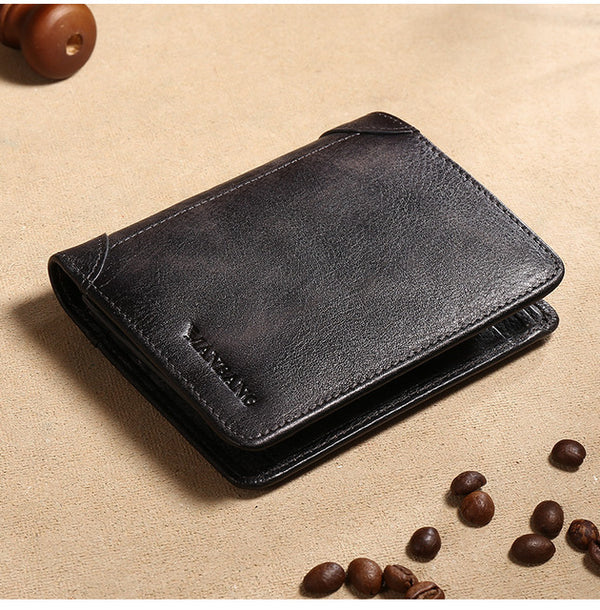 Billetera Multifuncional de Cuero para Hombre