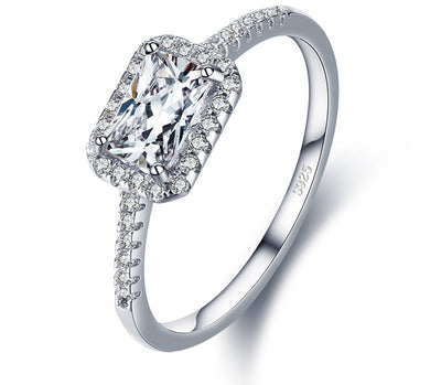Anillo de Lujo Rectangular con Circones Incrustados para Mujer - Estilo Europeo - Image 8