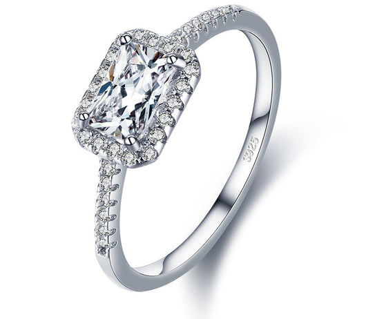 Anillo de Lujo Rectangular con Circones Incrustados para Mujer - Estilo Europeo - Image 8