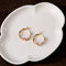 Pearl Winding Pequeño Circle Earrings Tourmaline pearl winding Pequeño