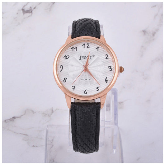 Set de Regalo 3 en 1: Reloj de Cuero, Gafas de Sol y Broche para Mujer - Image 2