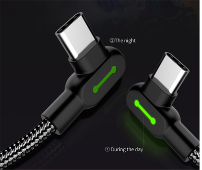 Cable de Carga USB-C con Conector Angular para Android - Image 3