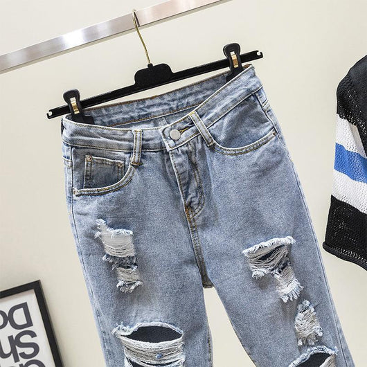 Pantalones Denim Harlan Cropped Estilo Coreano - Image 2