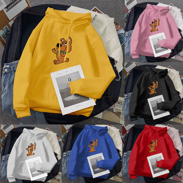 Sudadera Estampada Holgada y Ligera con Capucha