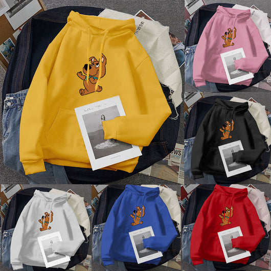 Sudadera Estampada Holgada y Ligera con Capucha