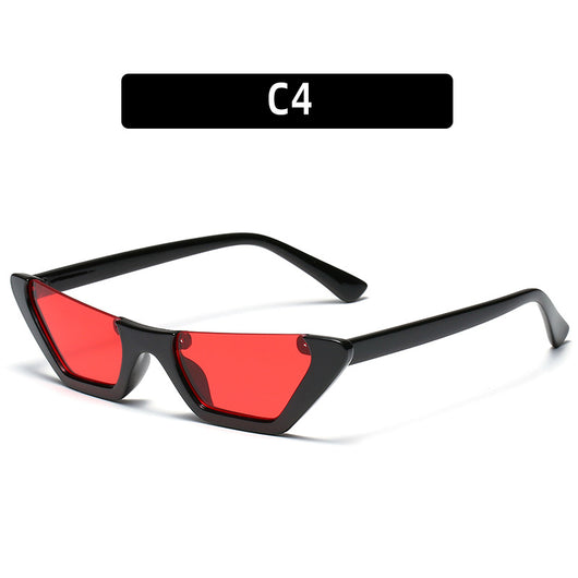 Retro cat-eye sunglasses with a brown leopard print plastic frame and brown lenses, shown on a white background. - Image 5