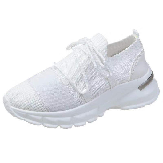 Zapatos Casuales Talla Grande para Mujer con Suela Gruesa y Tejido Volador - Image 8