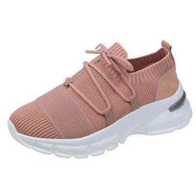 Zapatos Casuales Talla Grande para Mujer con Suela Gruesa y Tejido Volador - Image 3