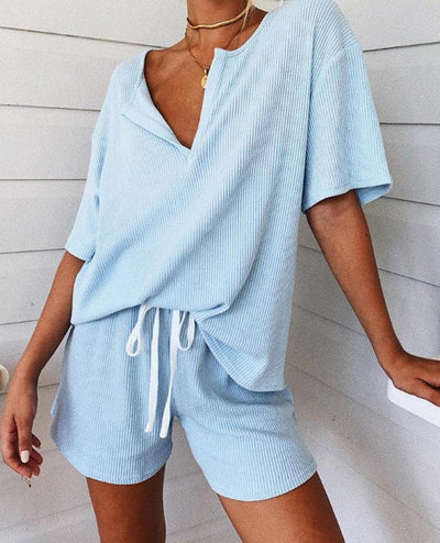 Conjunto de Pijama Rayado para Casa - Comodidad Premium - Image 9