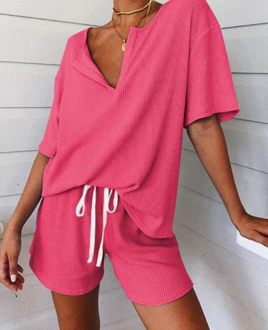 Conjunto de Pijama Rayado para Casa - Comodidad Premium