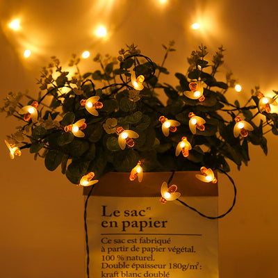Guirnalda Solar LED Decorativa para Jardín - Luces Navideñas Impermeables
