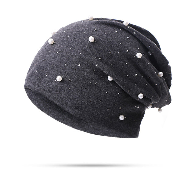 Gorra de Algodón con Strass para Mujer - Estilo Outdoor Pearl Hot