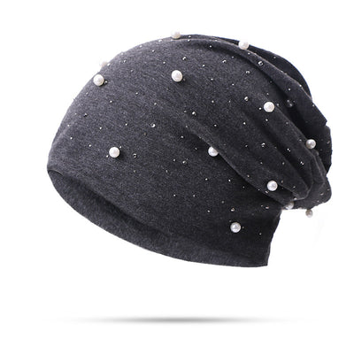 Gorra de Algodón con Strass para Mujer - Estilo Outdoor Pearl Hot
