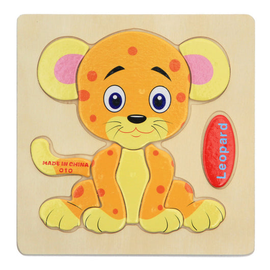 Rompecabezas 3D de Animales de Madera para Niños