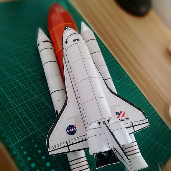 Modelo 3D del Transbordador Espacial - Maqueta de Papel Armable
