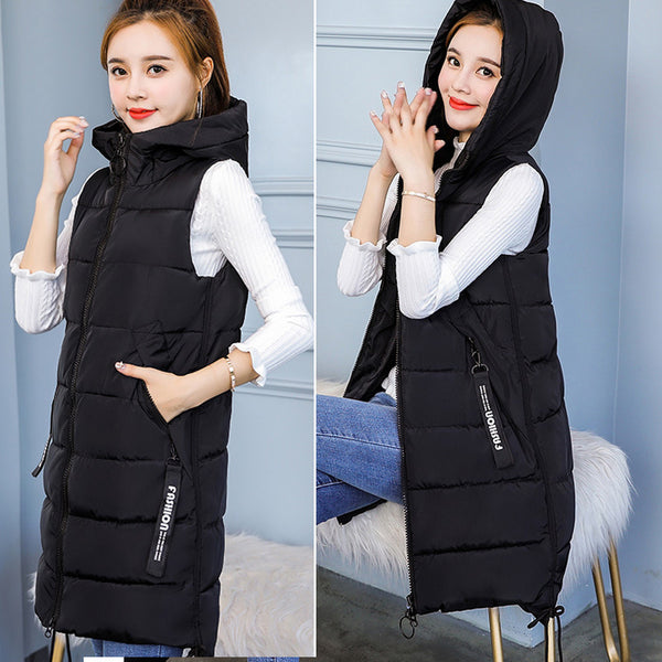Chaleco Oversize Estilo Coreano de Largo Medio
