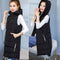 Chaleco Oversize Estilo Coreano de Largo Medio