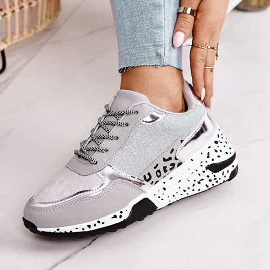 Zapatillas Deportivas Casual con Estampado Leopardo y Cordones - Image 6