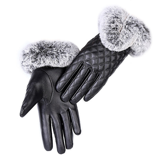 Guantes de Invierno con Pompón de Piel Sintética y Pantalla Táctil - Image 3