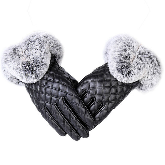 Guantes de Invierno con Pompón de Piel Sintética y Pantalla Táctil - Image 5