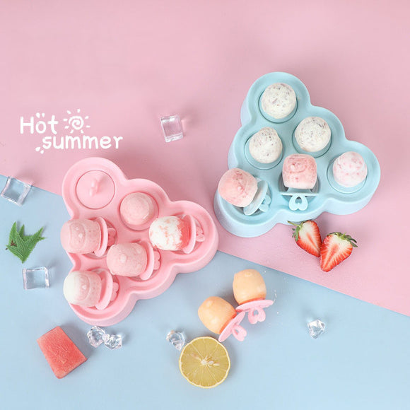 Molde de Paletas de Silicona con Diseños de Animales Adorables