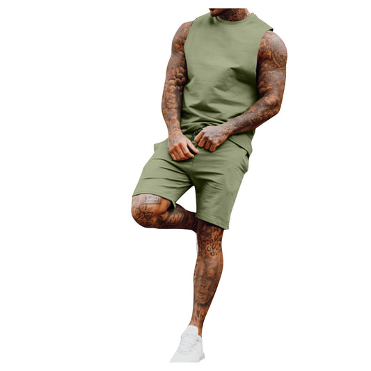 Conjunto Deportivo Casual para Hombre - Chaleco y Pantalón Cinco Puntos