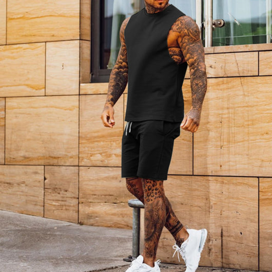 Conjunto Deportivo Casual para Hombre - Chaleco y Pantalón Cinco Puntos - Image 3
