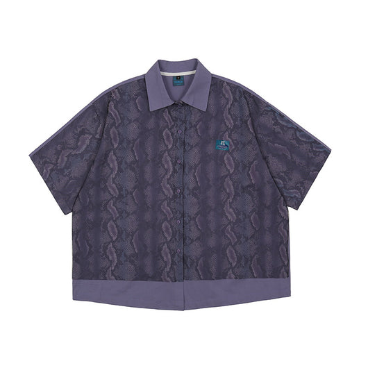 Camisa Suelta Manga Corta con Estampado de Pitón - Image 10