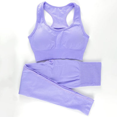 Conjunto Deportivo de Sostén y Top Fitness Europeo Americano - Image 34