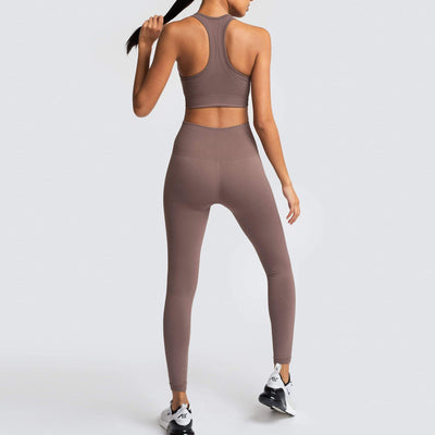 Conjunto Deportivo de Sostén y Top Fitness Europeo Americano - Image 15